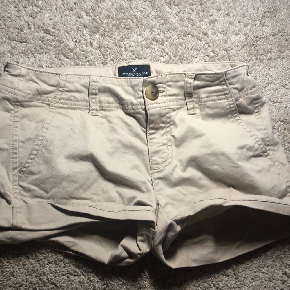 Nude/ light brown American eagle Jean shorts